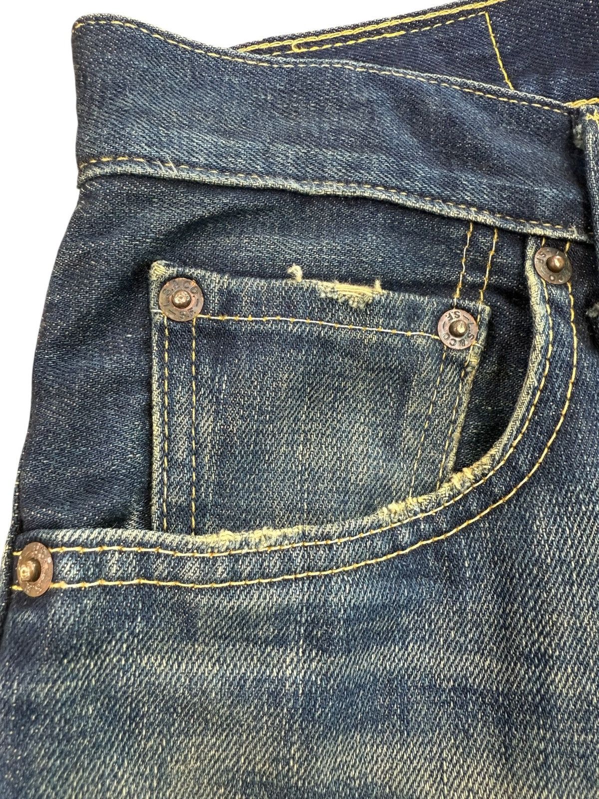 Levi's Vintage Levi’s 502 Selvedge Mud Wash Loose Jeans Size US 29 - 10 Thumbnail