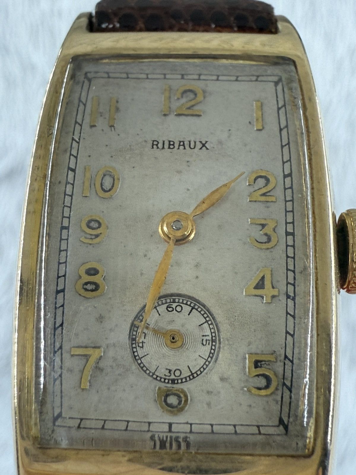 Vintage Vintage RIBAUX TANK Sub-Seconds Swiss Manual Unisex Watch Size ONE SIZE - 7 Thumbnail