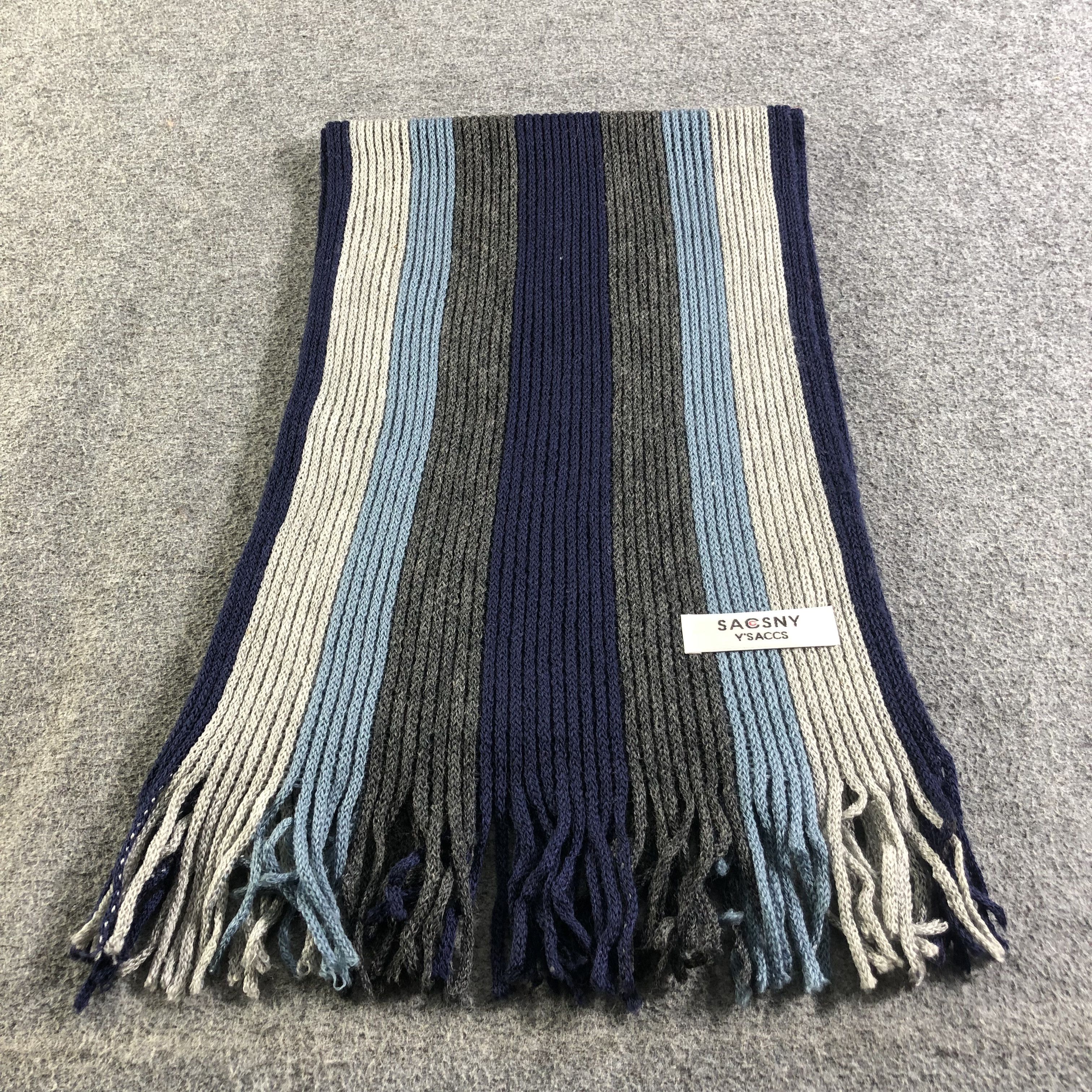 Yohji Yamamoto Yohji Yamamoto Knit Wool Scarf Muffler Neckwear V2503 Size ONE SIZE - 3 Thumbnail