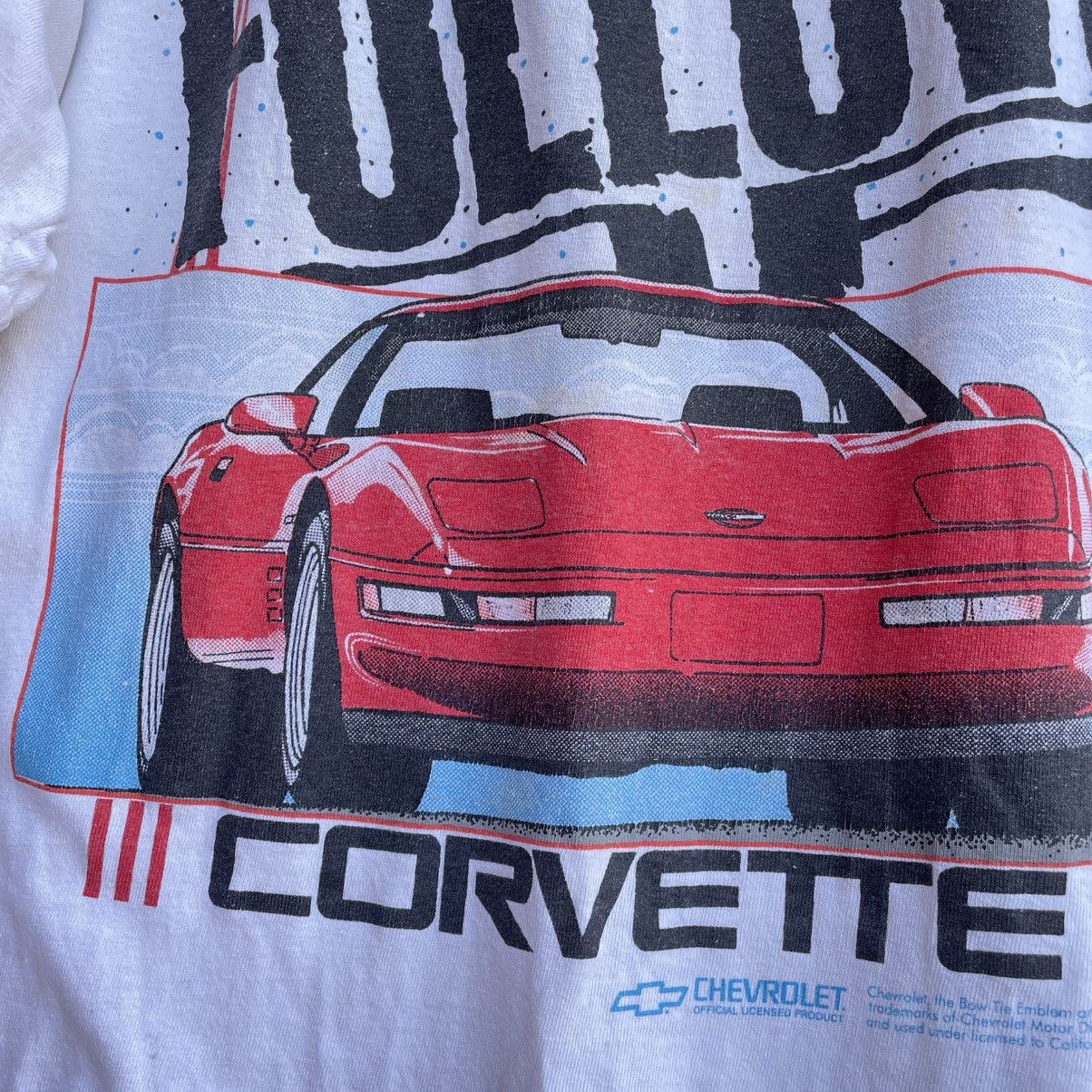Vintage Corvette Chevrolet Official Tee Vintage Size US XL / EU 56 / 4 - 4 Thumbnail