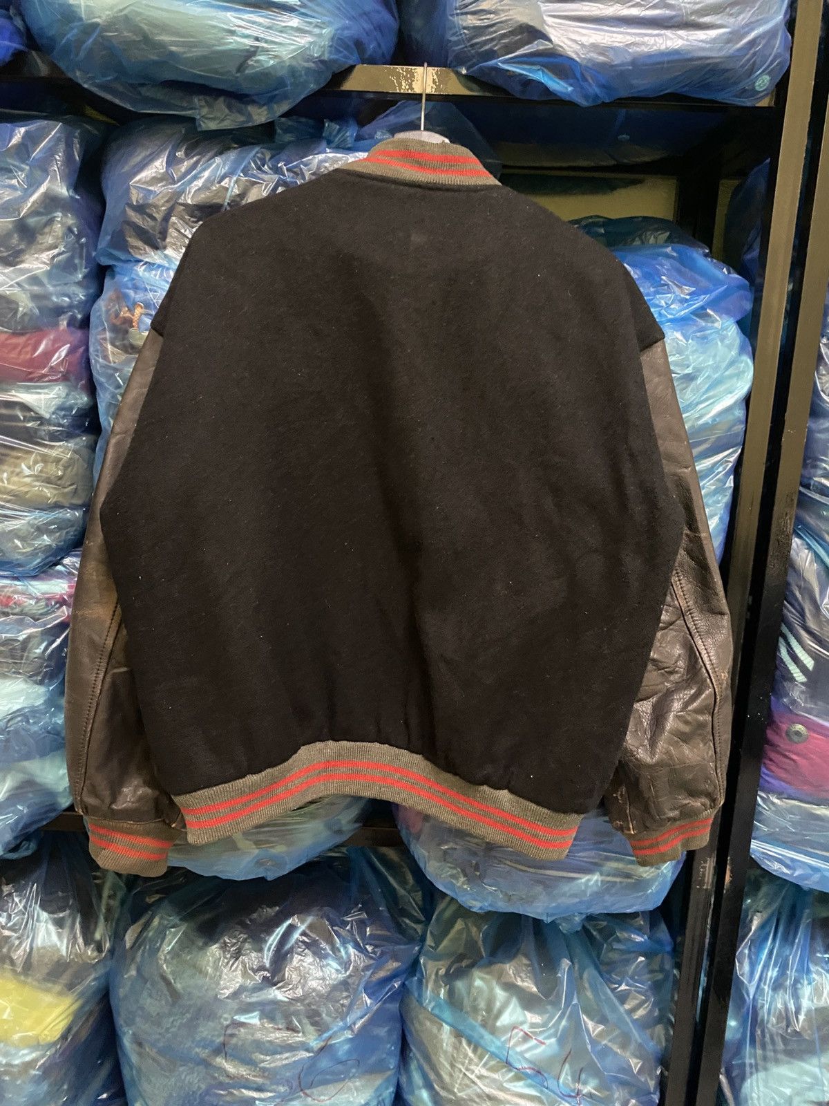 Vintage VINTAGE 80S O.HENRY WOOL SLEEVE LEATHER VARSITY JACKET Size US L / EU 52-54 / 3 - 5 Thumbnail