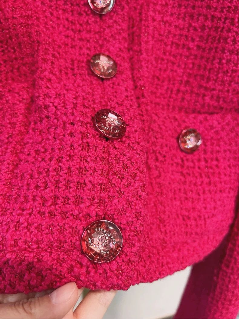 Chanel Chanel 2021 autumn and winter rose short jacket Size XS / US 0-2 / IT 36-38 - 3 Thumbnail