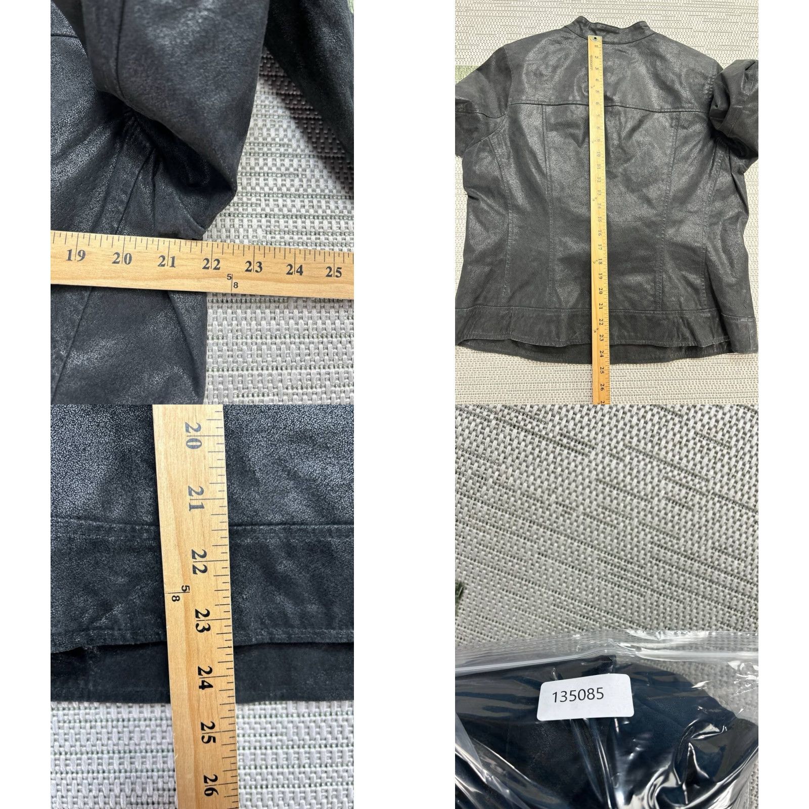 Levi's Levi's Jacket Womens Large Black Faux Leather Full Zip Jacket Size L / US 10 / IT 46 - 8 Thumbnail
