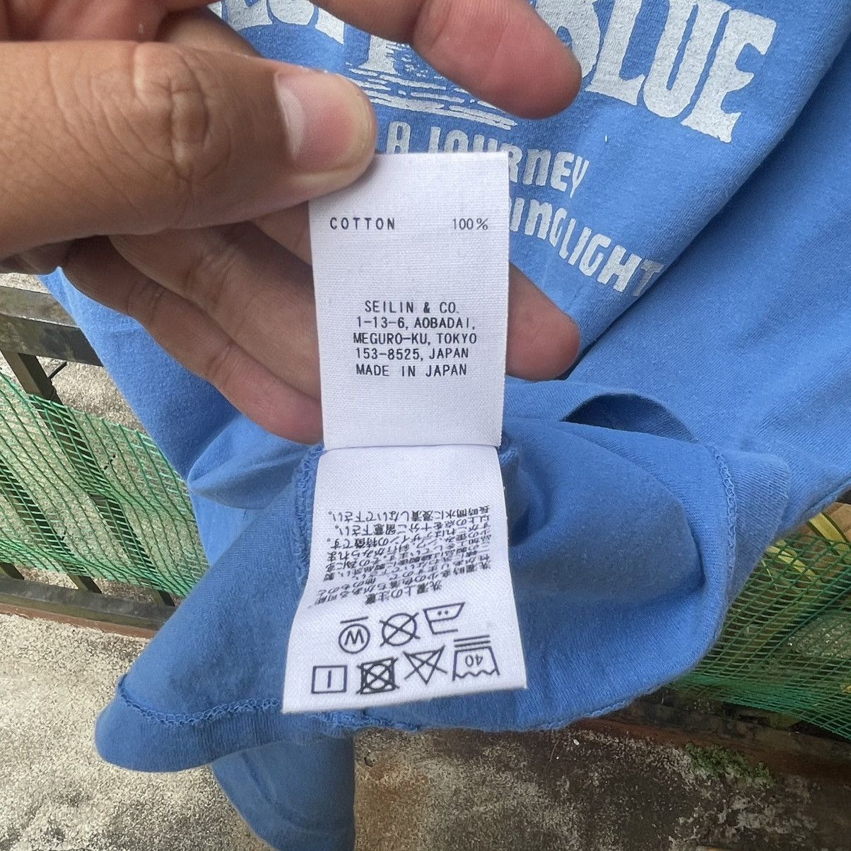 Blue Blue Japan 🔥🇯🇵Vintage Blue Blue Japan Big Logo Tee Size US L / EU 52-54 / 3 - 7 Thumbnail