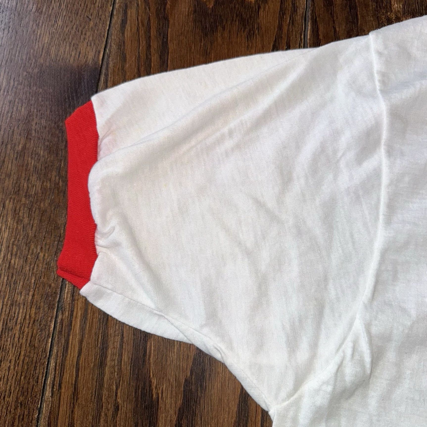 Vintage VINTAGE Screen Stars T Shirt Ringer XL Buffalo USAF M.F.T. Is Coming 1980s Graphic Tee Men White Short Sleeve Crew Neck USA Buffalo 29" long by 20" Size US XL / EU 56 / 4 - 3 Thumbnail