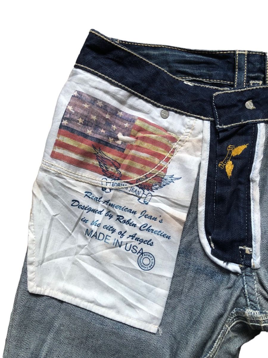 Robins Jeans Robin Jeans studded leather pocket denim pants Size US 32 / EU 48 - 13 Thumbnail