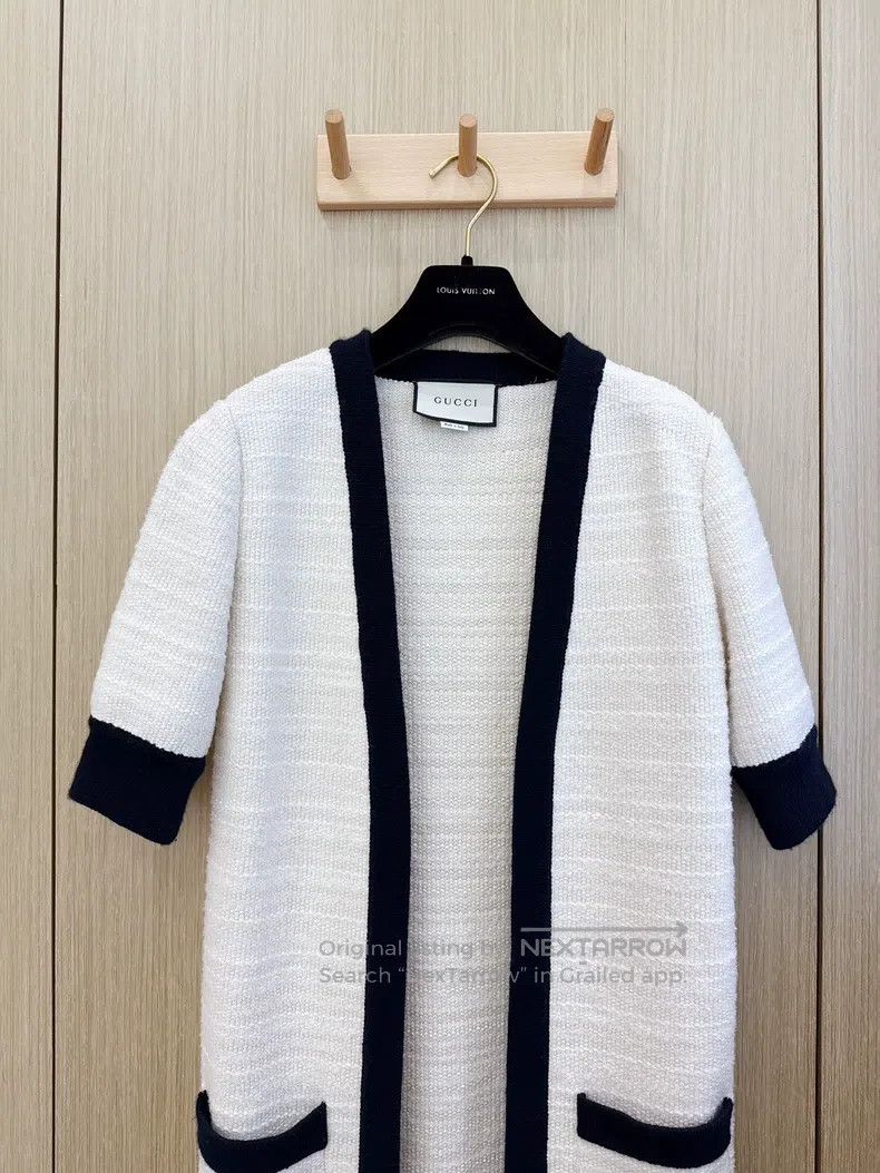 Gucci gucci Early autumn beige knitted cardigan fashion versatil Size XXS / US 00 / IT 34 - 3 Thumbnail