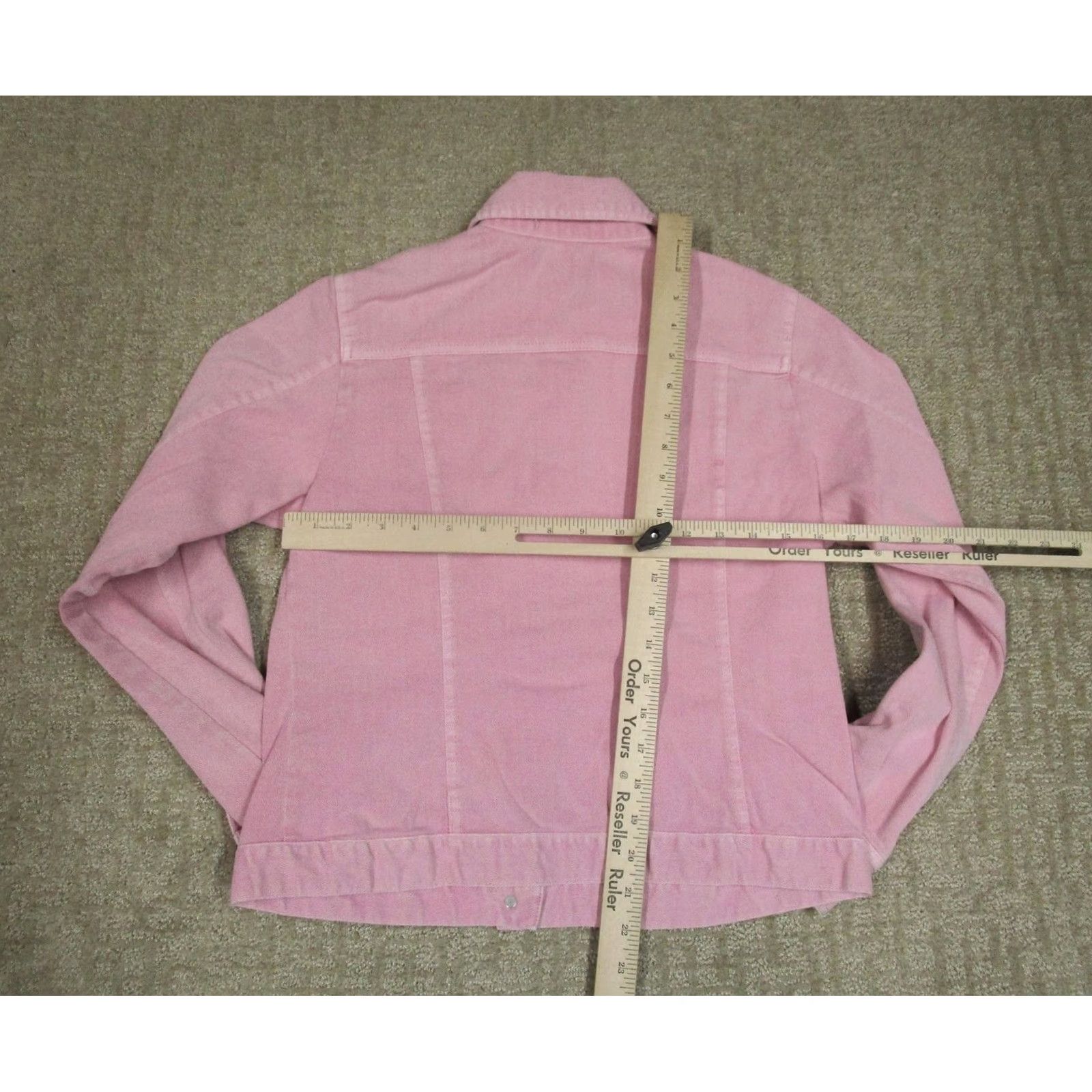Vintage Avon Denim Jacket Women Small Pink Breast Cancer Crusade Button Front Collared Shirt Size S / US 4 / IT 40 - 5 Thumbnail