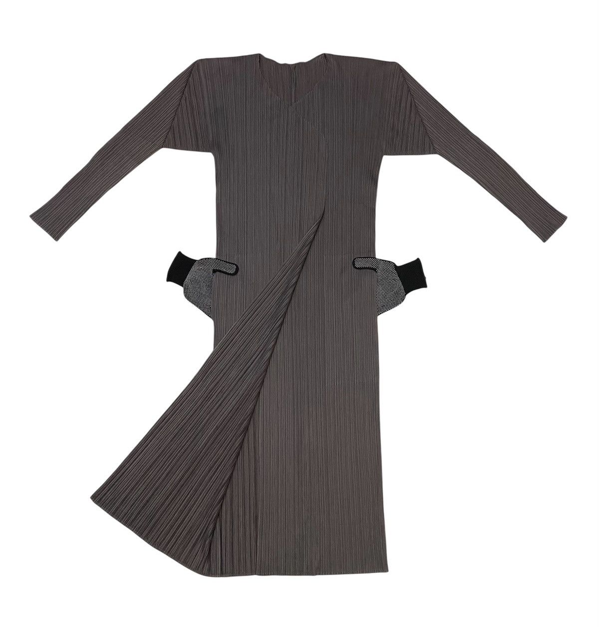 Pleats Please Issey Miyake Vintage Pleats Please Issey Miyake Buttonless Long Cardigan Size L / US 10 / IT 46 - 1 Thumbnail