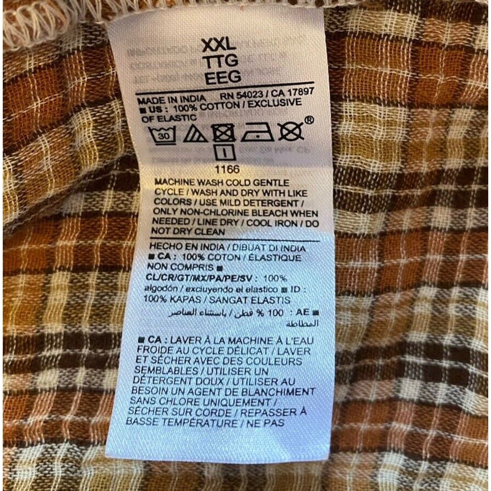 Old Navy NWT Old Navy Top Women’s Shirt XXL Brown Plaid Blouse $40 Size XXL / US 16-18 / IT 52-54 - 7 Thumbnail