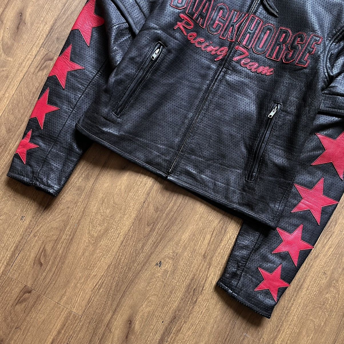 Japanese Brand × Kadoya Kadoya Black Horse Star Leather Jacket Size US L / EU 52-54 / 3 - 4 Thumbnail