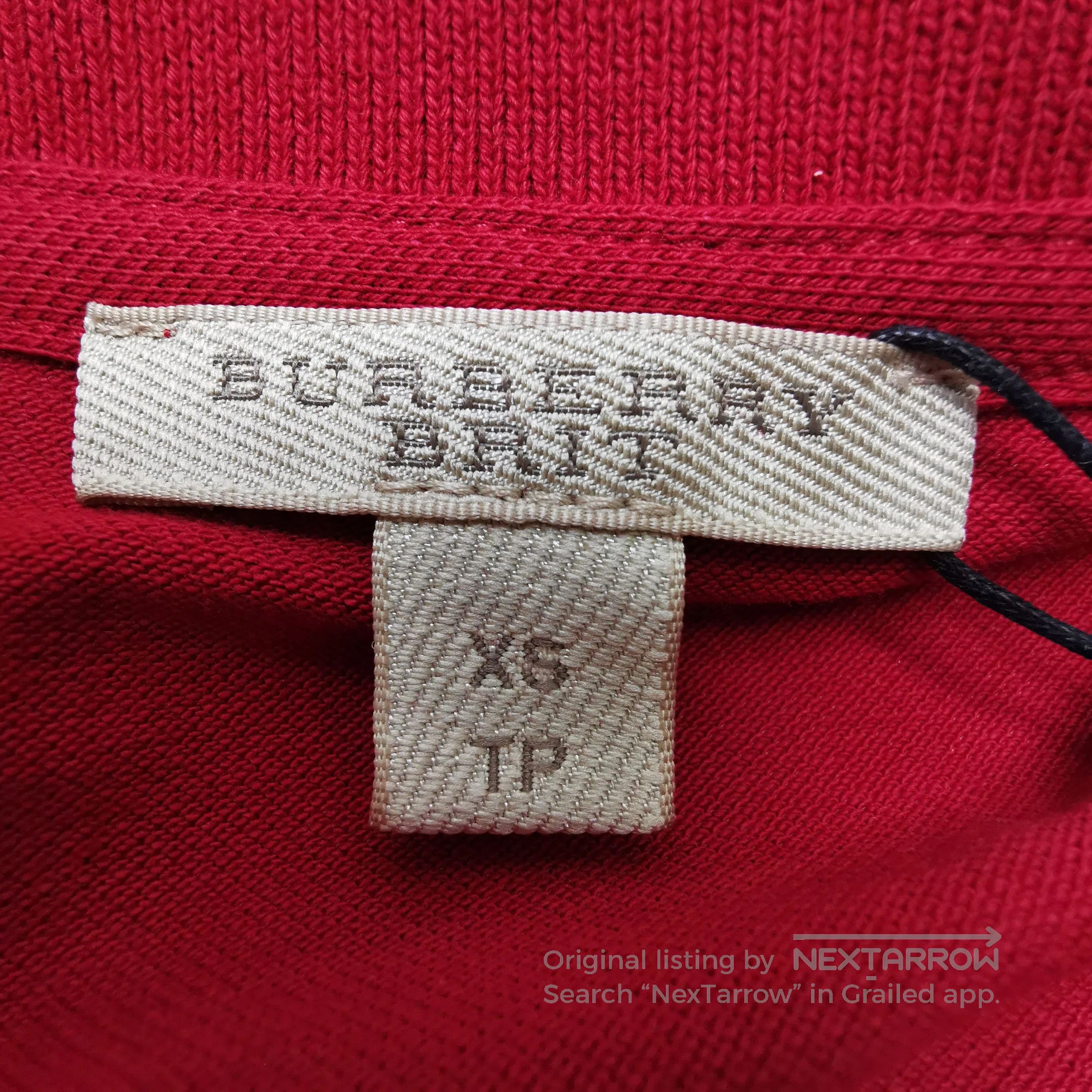 Burberry Burberry Brit Red Cotton Polo Shirt . Size US XS / EU 42 / 0 - 6 Thumbnail