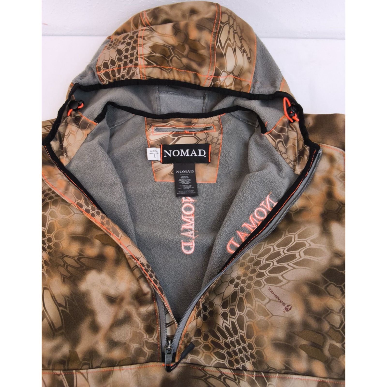 Nomad Nomad Banshee Jacket 1/2 Zip Men L Brown Camo Hood Softshell Size US L / EU 52-54 / 3 - 4 Thumbnail