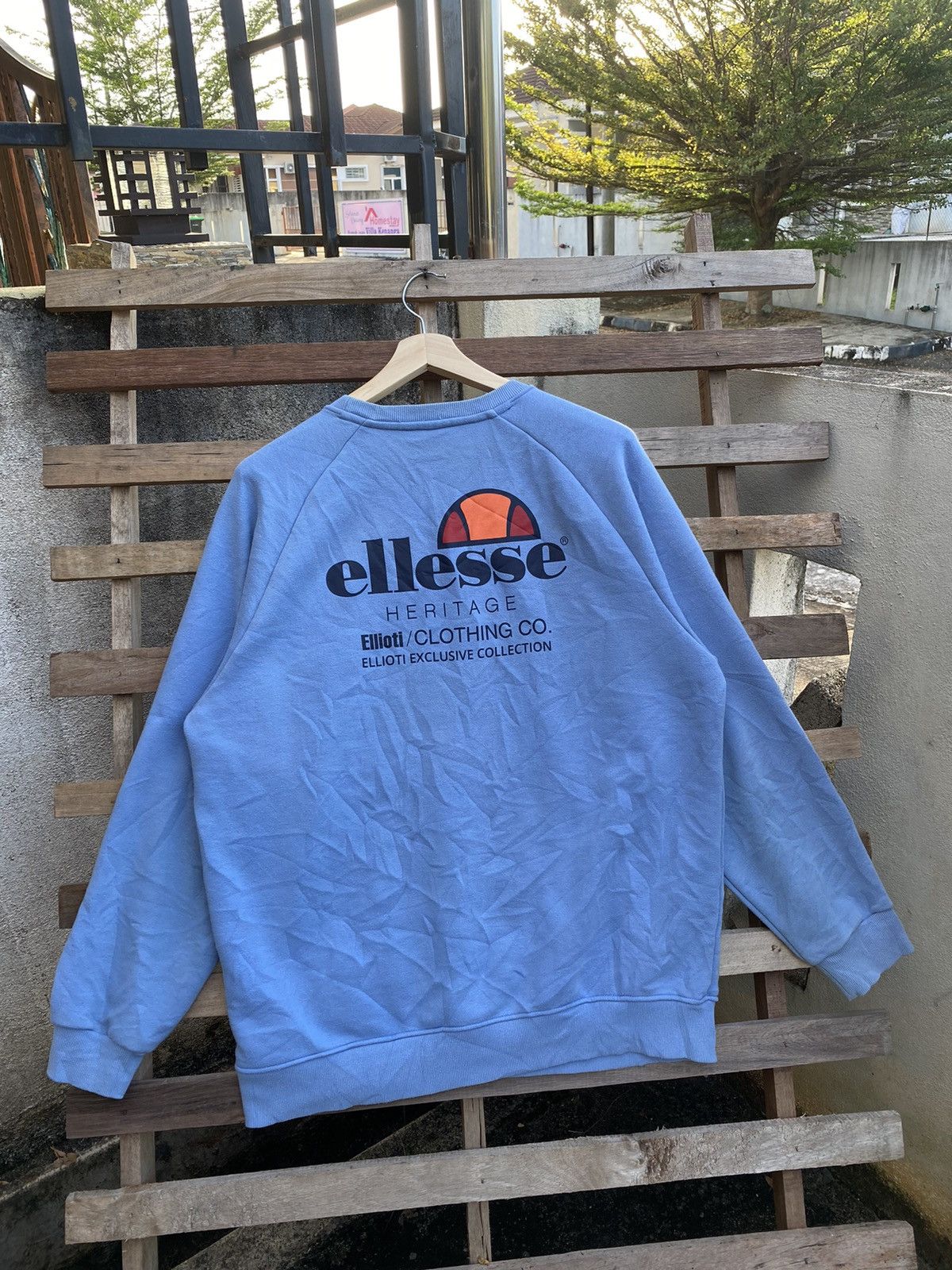Vintage Vintage Ellesse Sweatshirt Big Logo Size US XXL / EU 58 / 5 - 2 Thumbnail