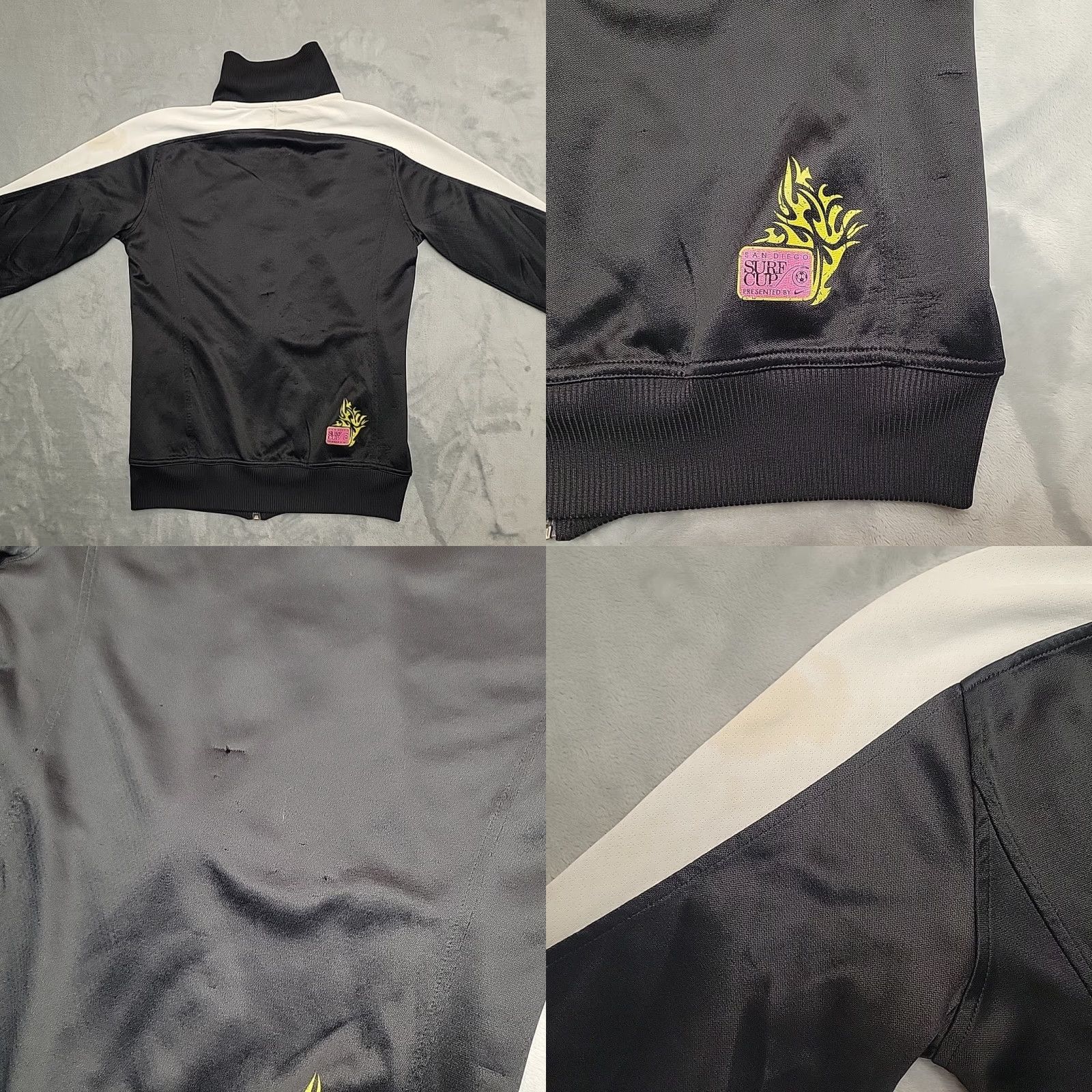 Nike Nike Jacket Womens S Blac Surf College Cup MMX Full Zip Dri Fit Track Size S / US 4 / IT 40 - 8 Thumbnail