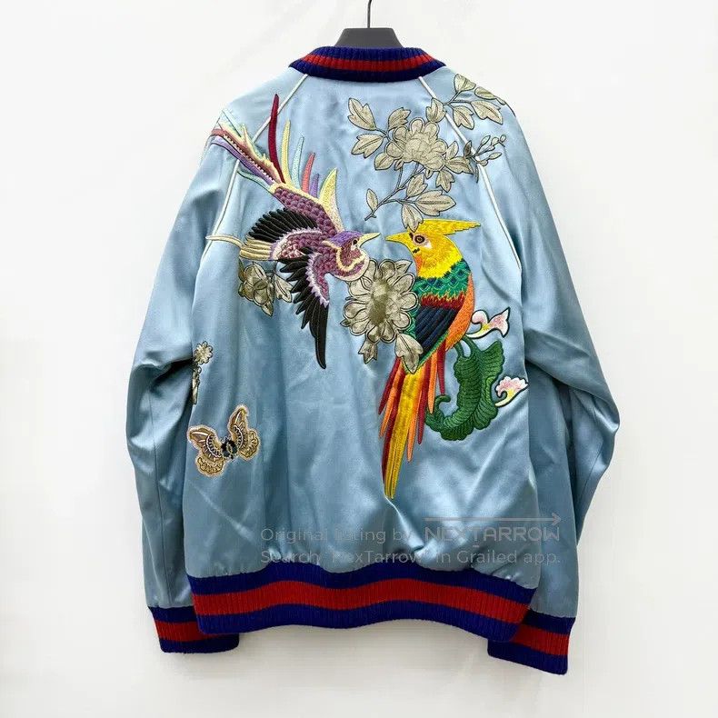 Gucci Gucci Size60 Heavy industry gold thread flower and bird emb Size US XXL / EU 58 / 5 - 4 Thumbnail