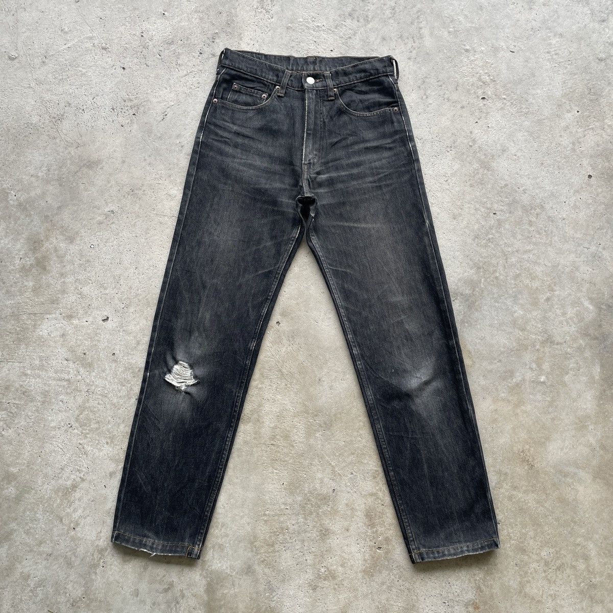 Levi's Vintage Clothing W29💥 Vintage Levi’s Black Jeans Faded Distressed Jeans Pants Size US 29 - 1 Thumbnail