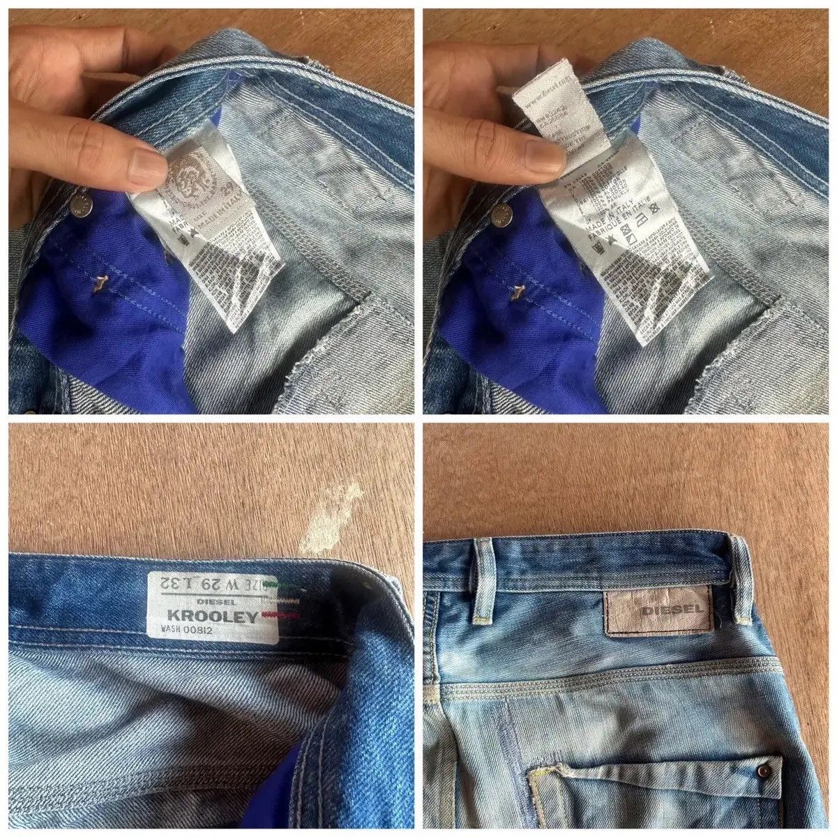 Diesel SUPER SICKS ‼️Vintage DIESEL Jeans Selvedge Distressed Denim Size US 30 / EU 46 - 18 Thumbnail