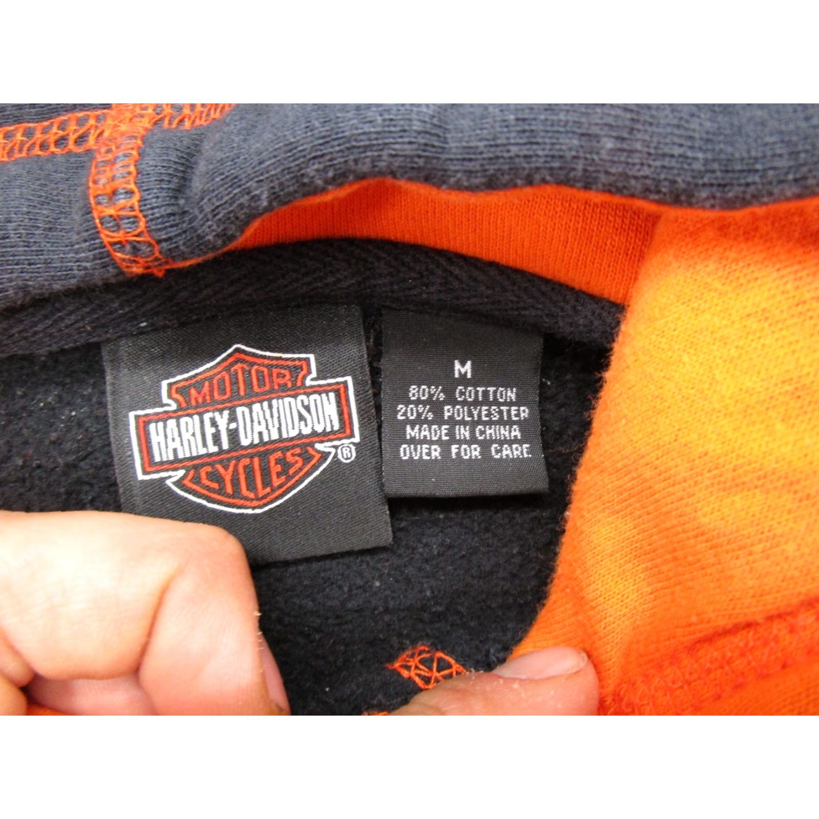 Harley Davidson VTG Harley-Davidson Screaming Eagle Embroidered Hoodie Mens SZ M Motorcycle Size US M / EU 48-50 / 2 - 4 Thumbnail