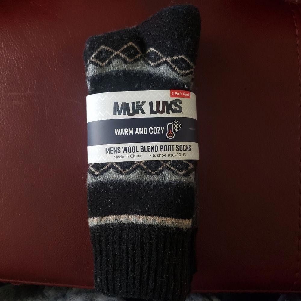 Designer CT1292a MUK LUKS Men’s BOOT SOCKS SIZE 10-13 Size ONE SIZE - 1 Thumbnail