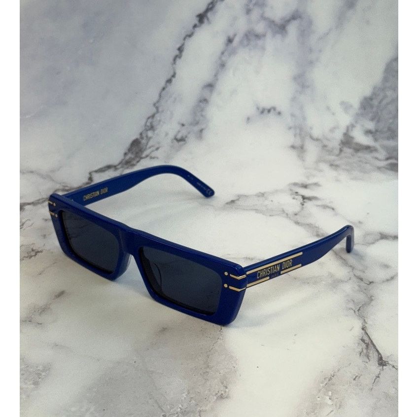 Dior NEW Dior Pacific B3U Logo Sunglasses Cat Eye Navy Blue  display picture 3