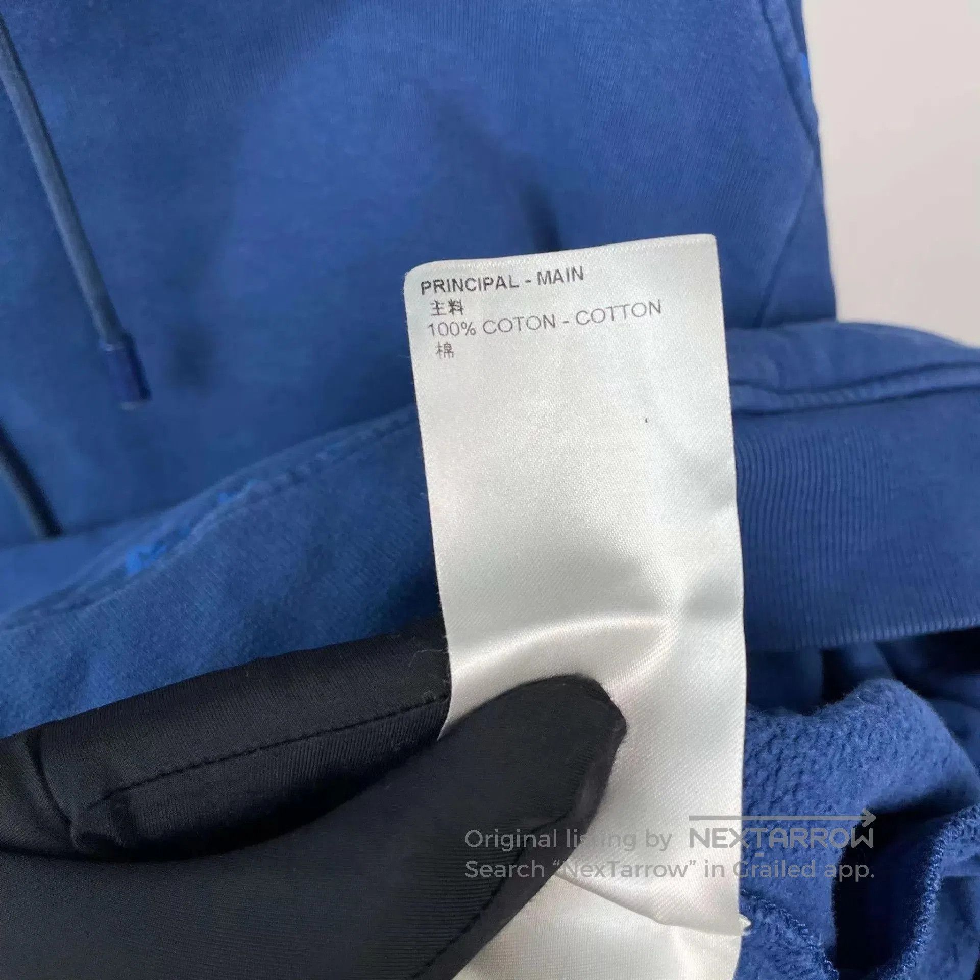 Louis Vuitton Blue Graphic Hoodie with Patterned Sleeves. Size US XL / EU 56 / 4 - 6 Thumbnail