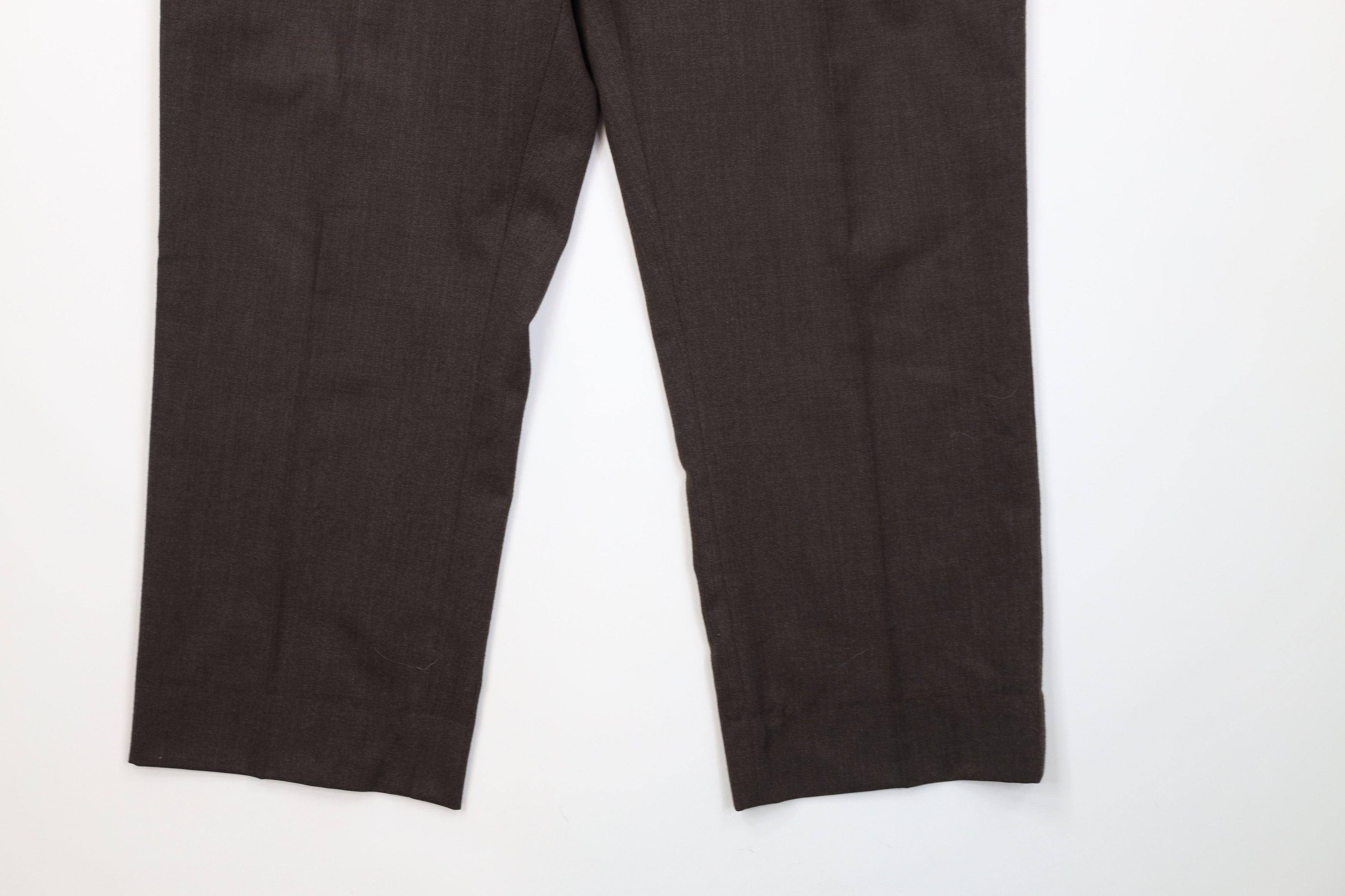 Vintage Vintage 70s Streetwear Wool Knit Wide Leg Chino Pants USA Size US 34 / EU 50 - 5 Thumbnail