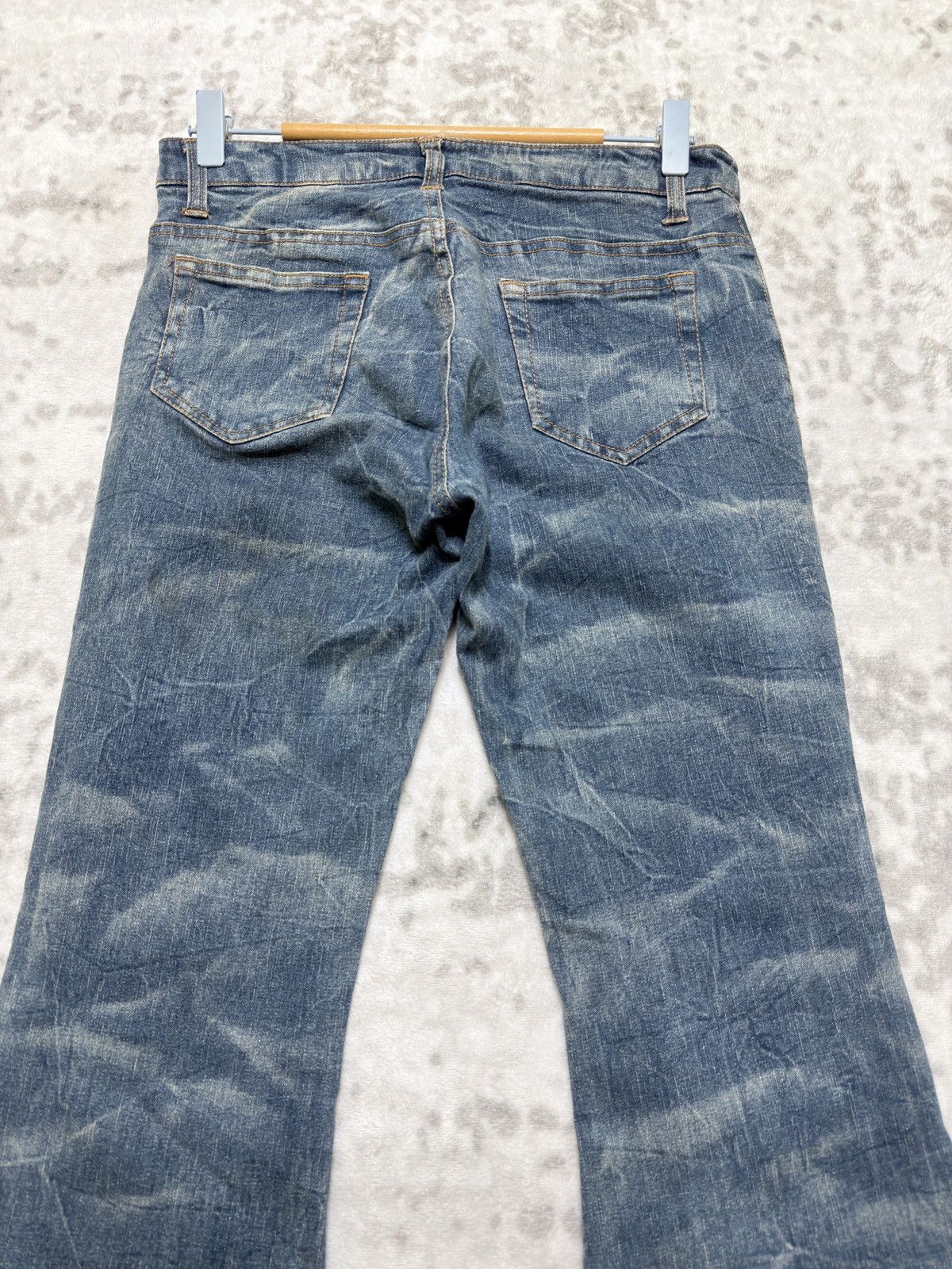 Vintage Japanese Button Fly Bell Bottom Smoke Stretch Women Jeans Size US 28 / EU 44 - 9 Thumbnail