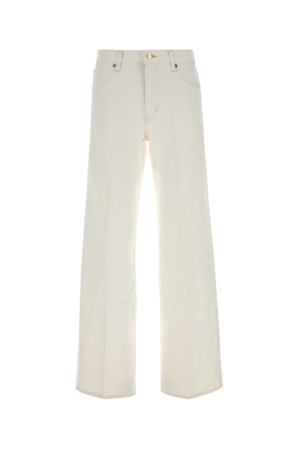 Frame White Denim The Stroll Jeans Size 29" - 1 Thumbnail