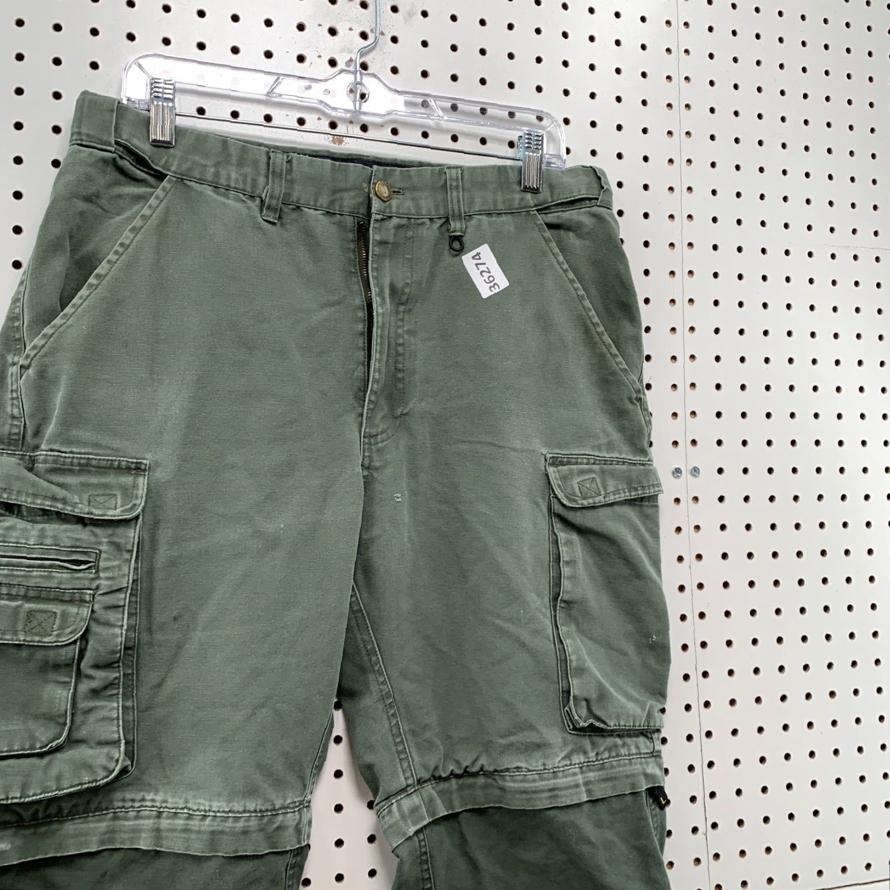 Vintage BSA Boys Scout America Convertible Cargo Pants Mens 32x29 Green Utility Shirt Size US 32 / EU 48 - 6 Thumbnail
