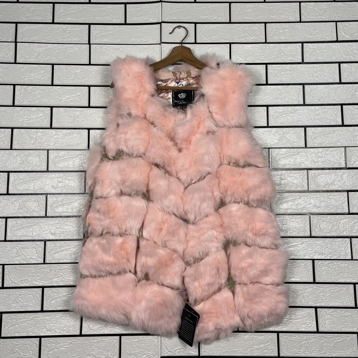 Japanese Brand Japanese Brand BOPT Pink Faux Fur Vest Size XXL / US 16-18 / IT 52-54 - 1 Thumbnail