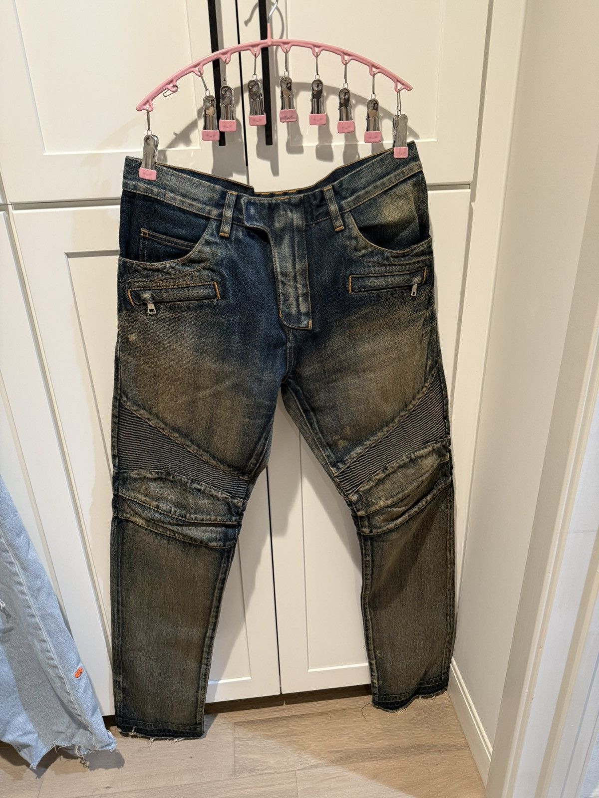 Balmain Balmain biker jeans Size US 34 / EU 50 - 1 Thumbnail