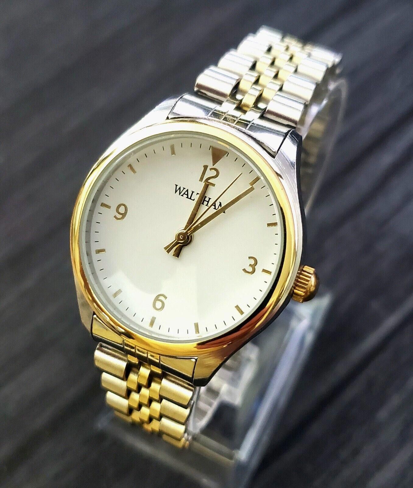 Rare Vintage Waltham Unisex Accutime President Jubilee 34mm