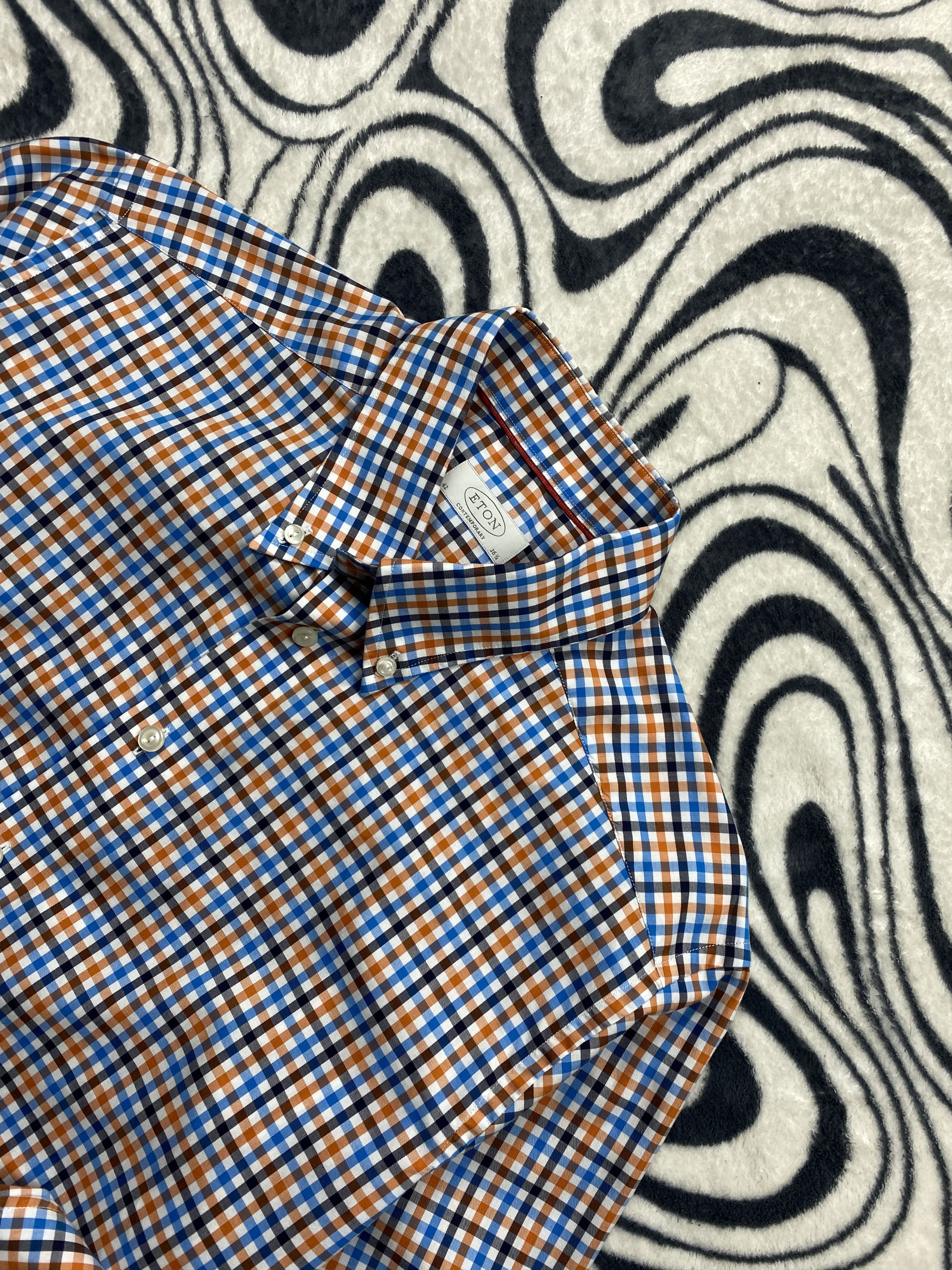 Eton × Vintage Eton Mens Long Sleeve Shirt Size US XL / EU 56 / 4 - 2 Thumbnail