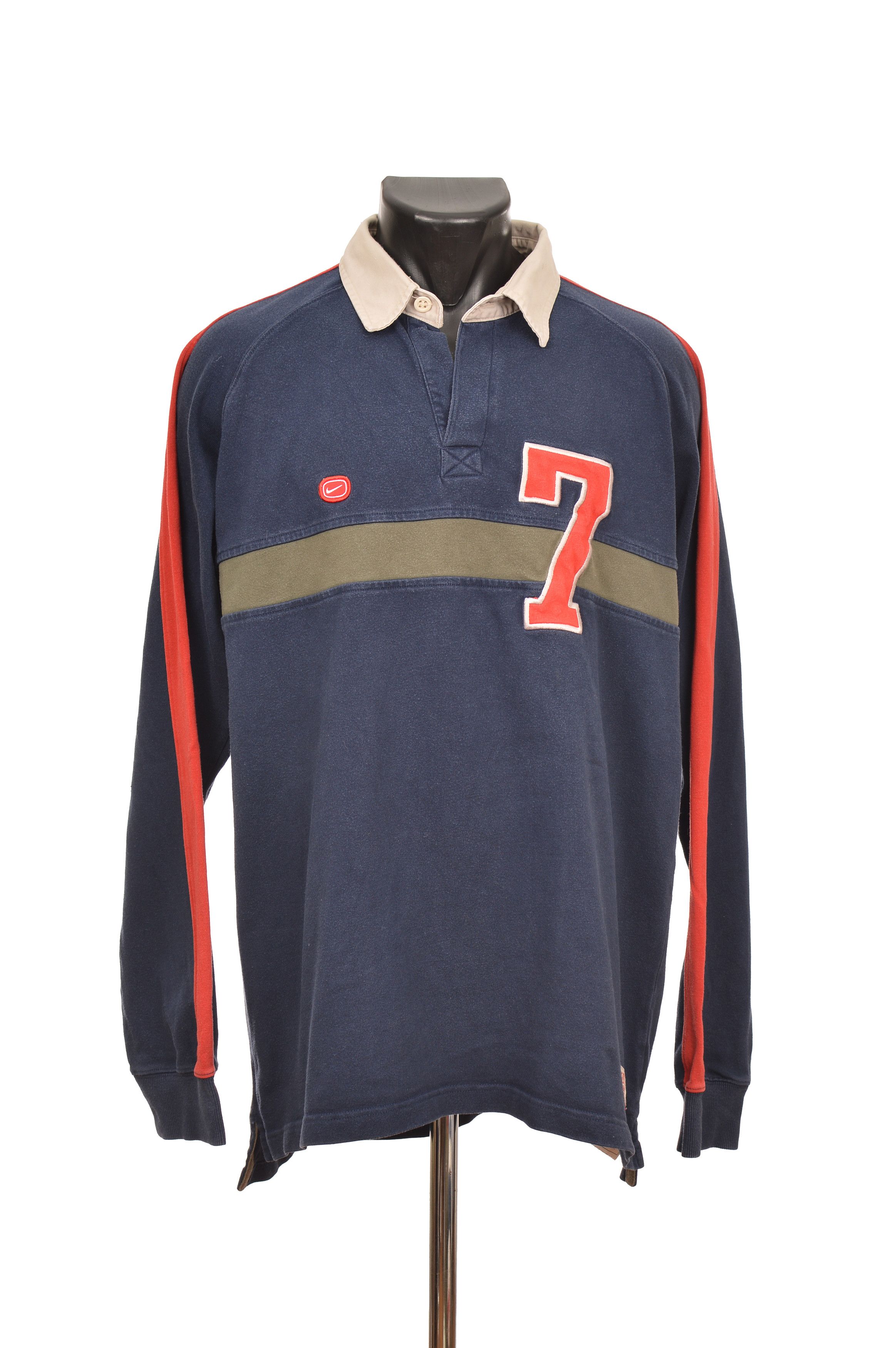 Nike Nike Athletic Vintage Rugby Polo Shirt Size US L / EU 52-54 / 3 - 1 Thumbnail