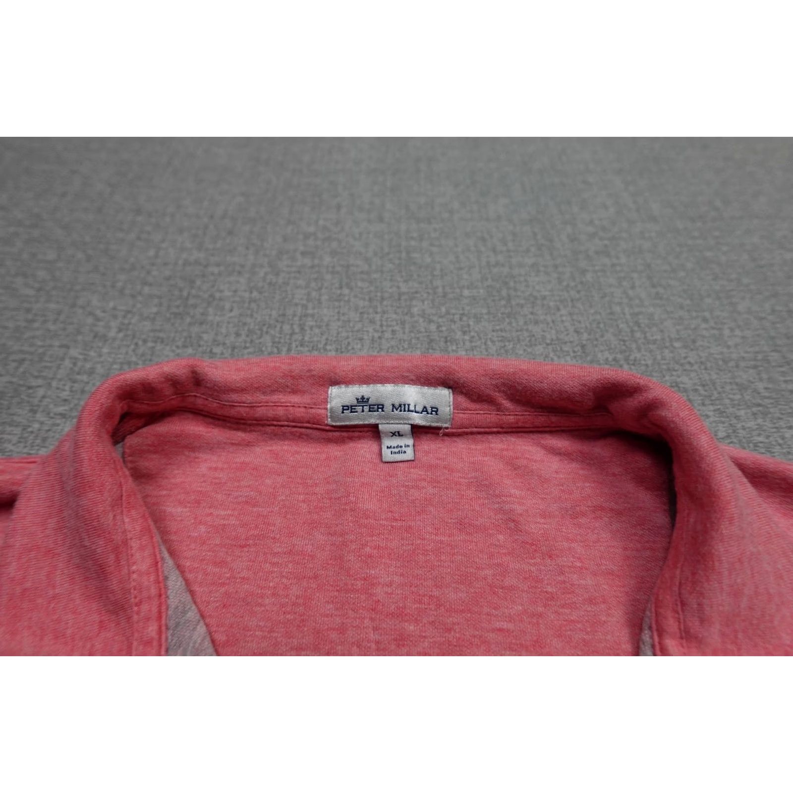 Peter Millar Peter Millar Pullover Mens XL Red Heather Lightweight Golf Quarter Zip Size US XL / EU 56 / 4 - 3 Thumbnail