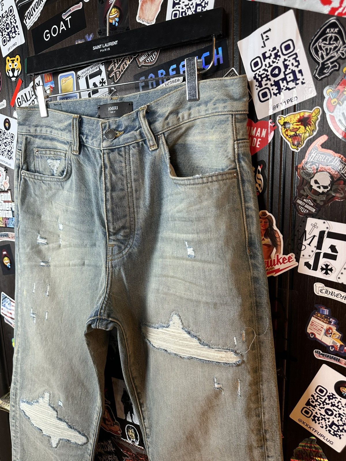 Amiri Amiri MX1 Straight Jeans Size US 31 - 6 Thumbnail