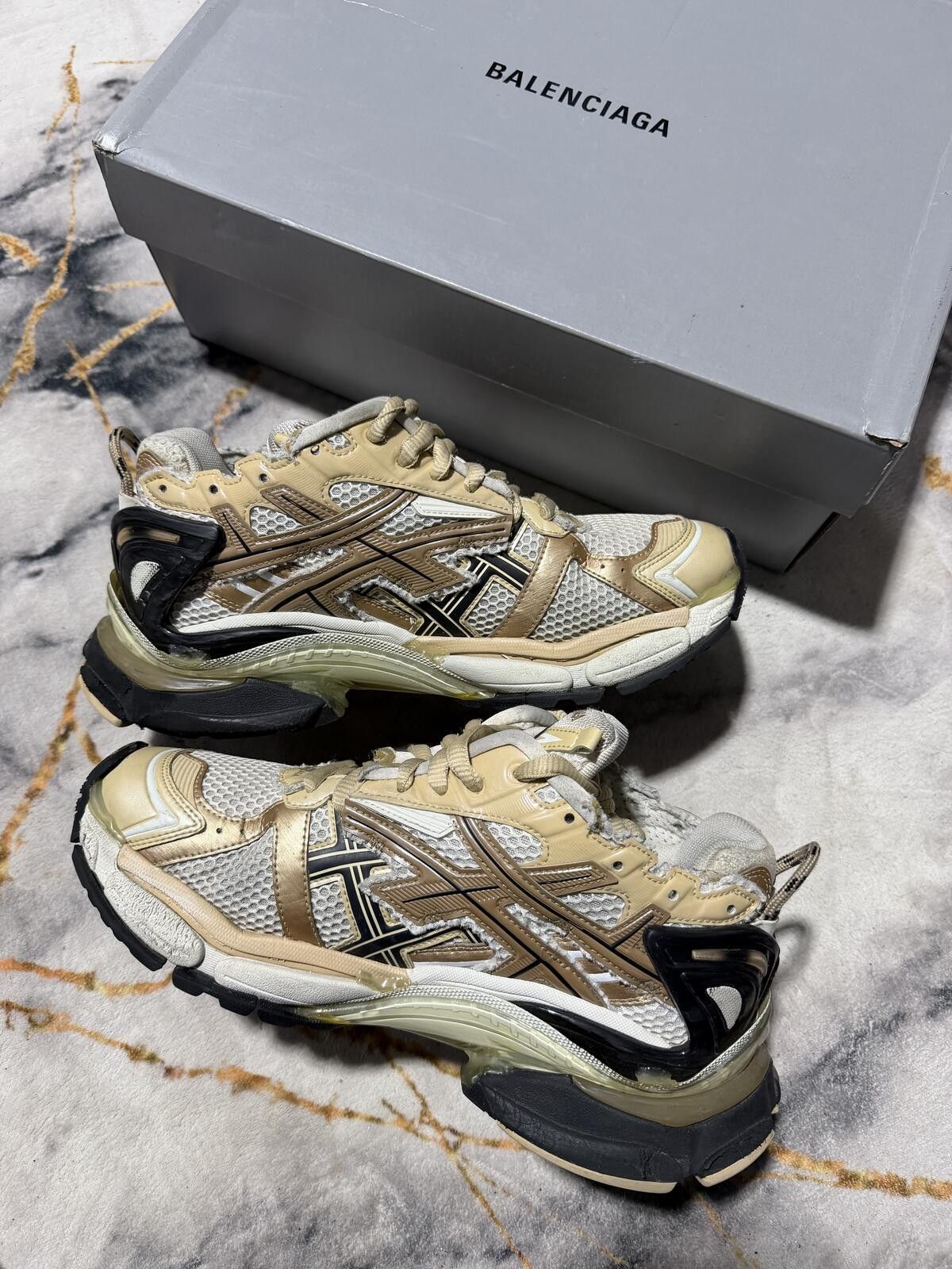 Balenciaga Balenciaga Runner Tan Beige Black - Sz 9US Size US 9 / EU 42 - 4 Thumbnail