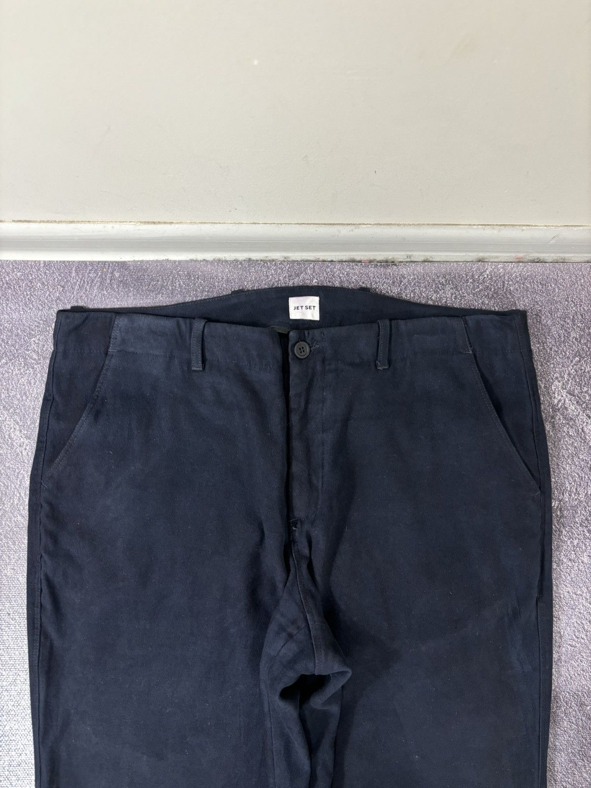 JET SET Jet Set Men’s Viscose Blend Navy Blue Soft Pants Trousers Size US 38 / EU 54 - 6 Thumbnail