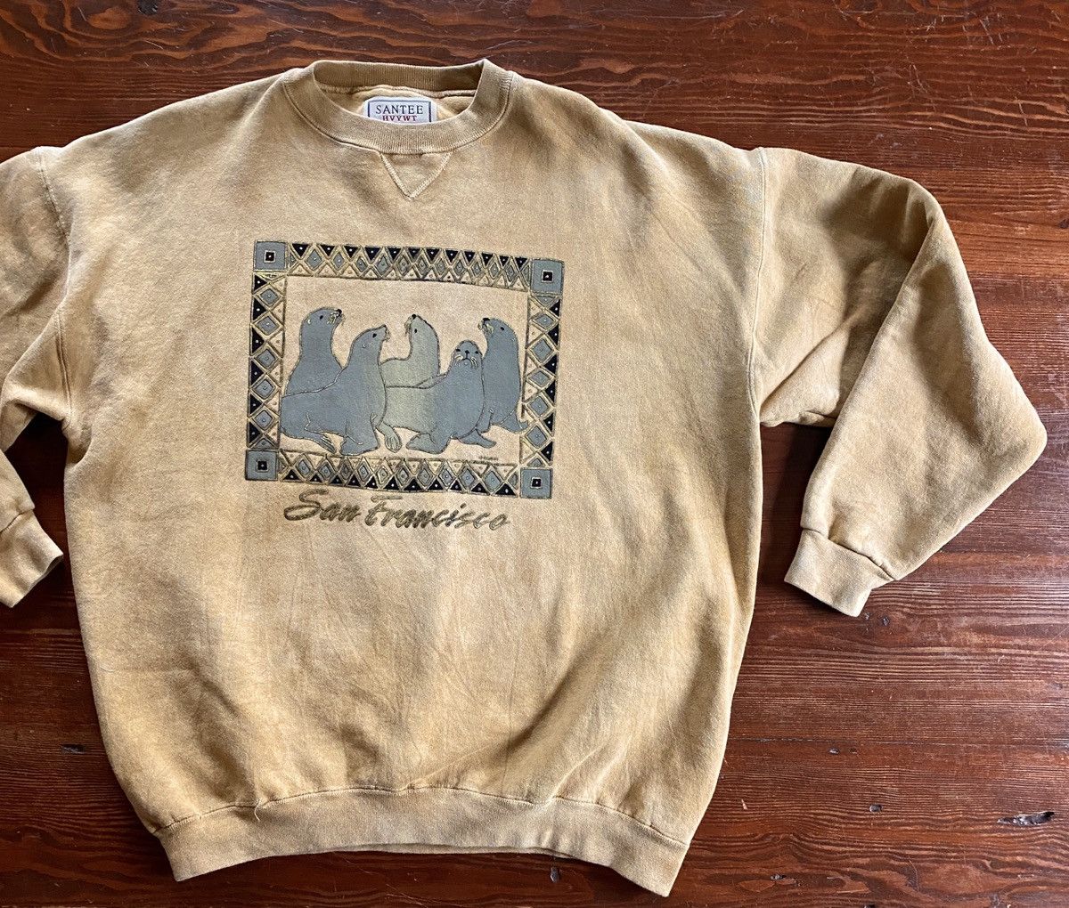 Vintage Vintage 90’s Seals San Francisco Crewneck Sweatshirt Size US XL / EU 56 / 4 - 1 Thumbnail