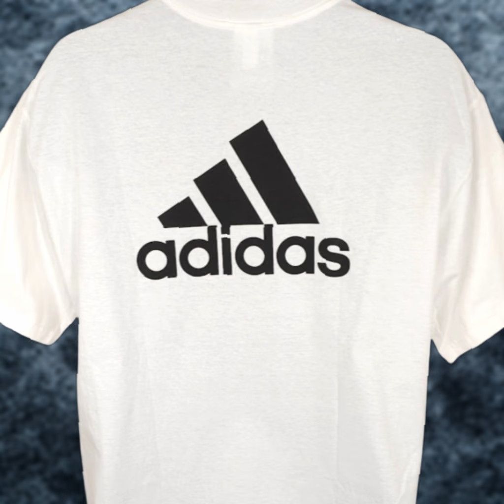 Adidas VINTAGE Adidas T Shirt Mens Size Medium White Y2K OVERSIZED Fit Streetwear Size US M / EU 48-50 / 2 - 1 Thumbnail