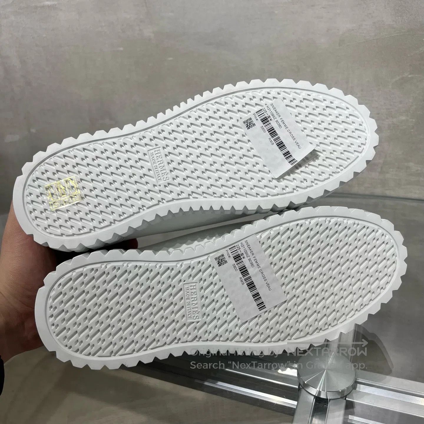 Hermes Hermes Biscuit shoes, white Size US 5.5 / IT 35.5 - 7 Thumbnail