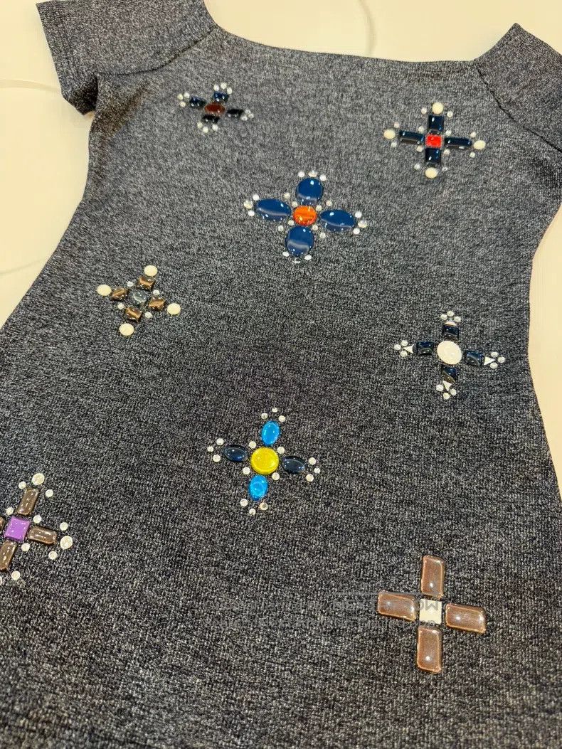 Chanel Chanel Diamond glazed beaded short sleeves Size XS / US 0-2 / IT 36-38 - 4 Thumbnail