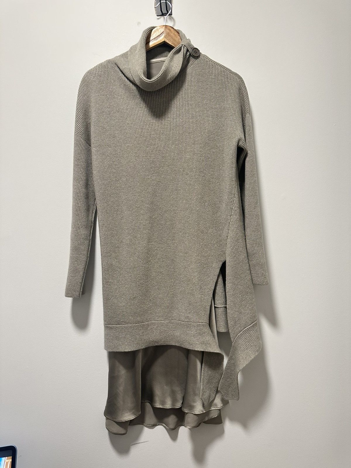Brunello Cucinelli Brunello Cucinelli Silk & Cashmere Dress Size M / US 6-8 / IT 42-44 - 3 Thumbnail
