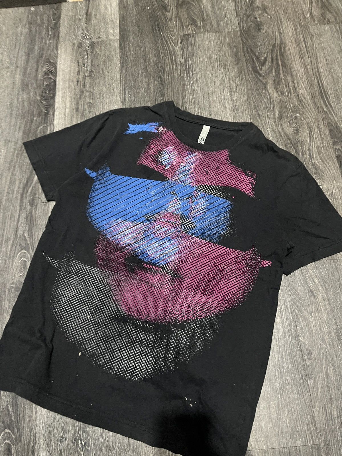 Hysteric Glamour Fullprint Face JustJean Y2K Emo Black Tshirt Size US XS / EU 42 / 0 - 3 Thumbnail