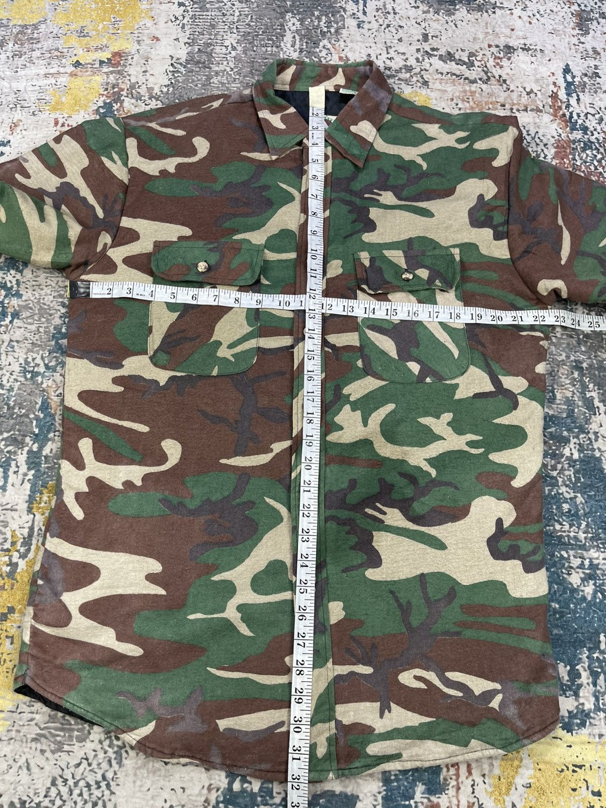 Vintage Vtg 80s Mac Eye Trails Camouflage Padded Overshirt Jacket Size US M / EU 48-50 / 2 - 11 Thumbnail
