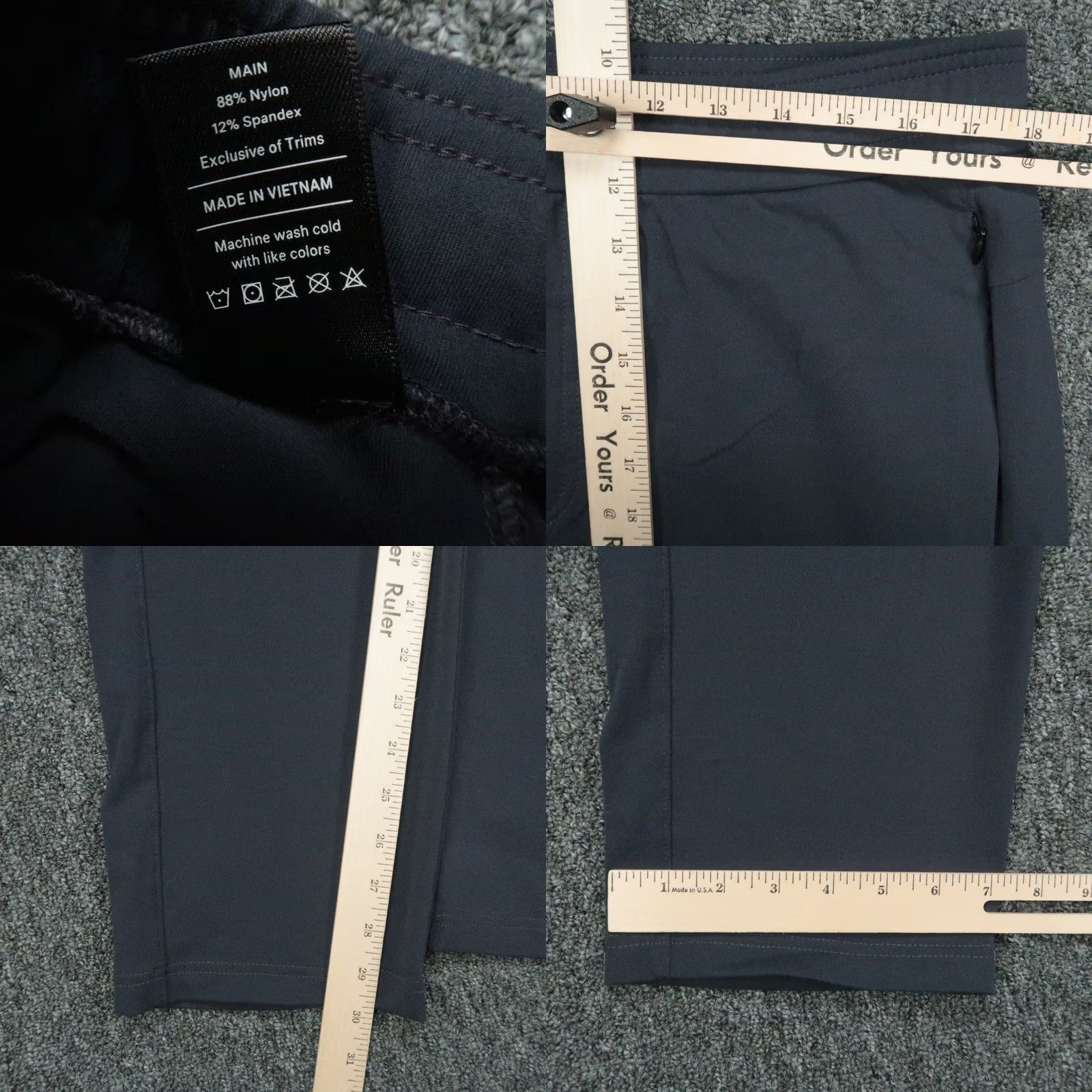 Vintage Public Rec Pants Mens 36x30 Blue Gamechanger Rec Stretch Zip Pocket Size US 36 / EU 52 - 8 Thumbnail