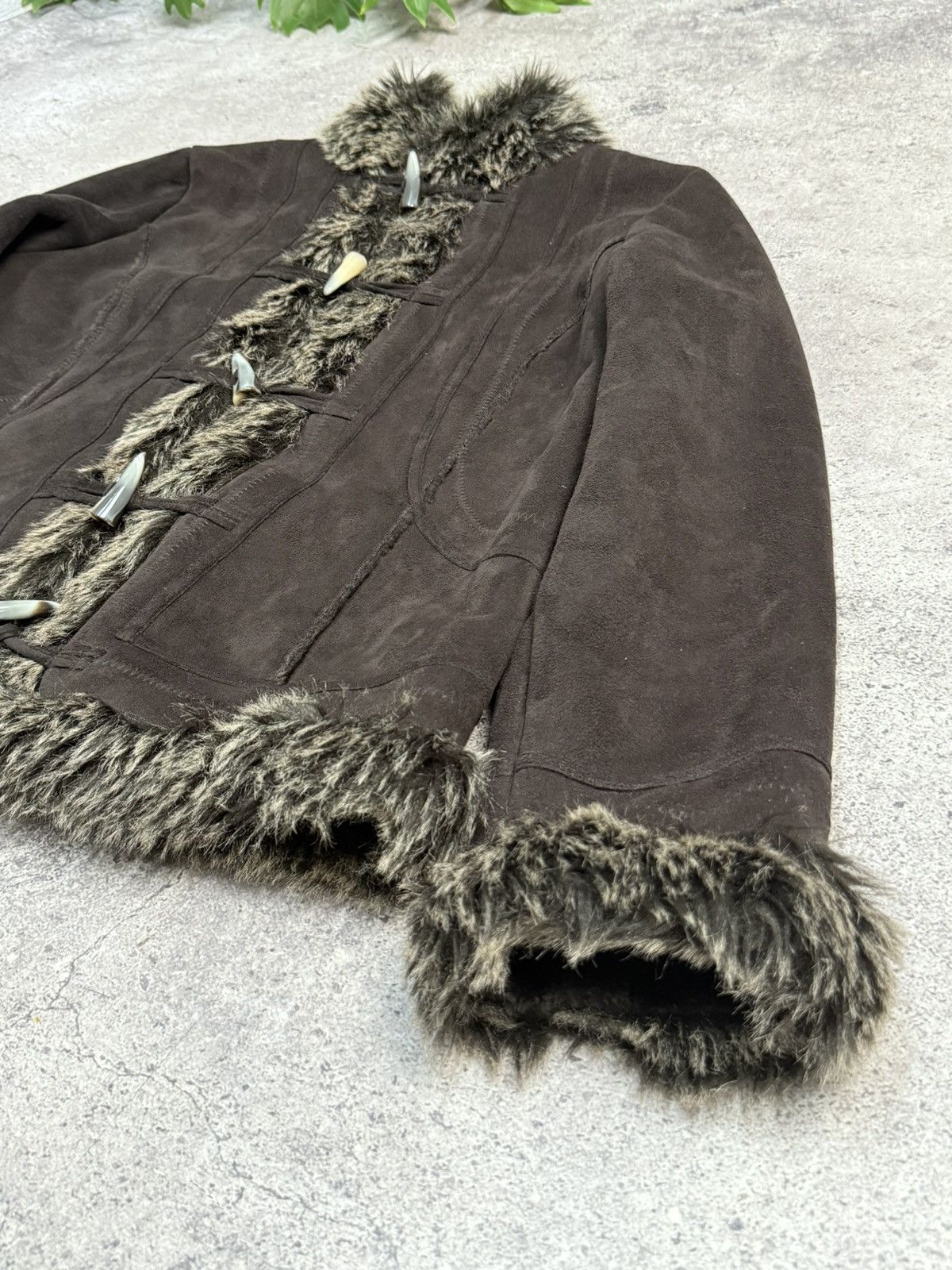 Schott Vintage If Six Was Nine Style Fur Rabbit Cropped Jacket 00s Size US M / EU 48-50 / 2 - 8 Thumbnail