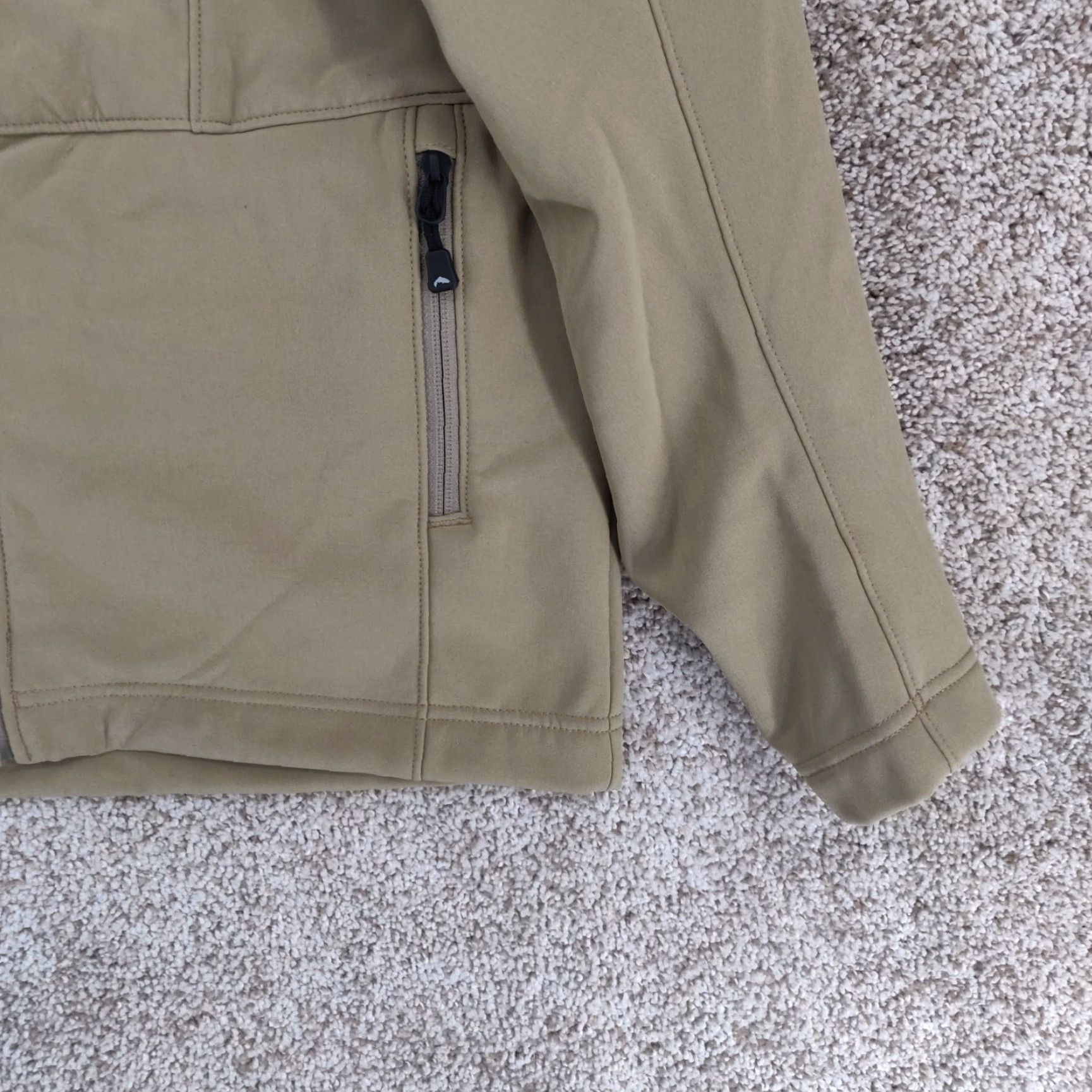 Vintage Simms Freestone Soft Shell Jacket Mens Small Brown Full Zip Windbreaker Size US S / EU 44-46 / 1 - 6 Thumbnail
