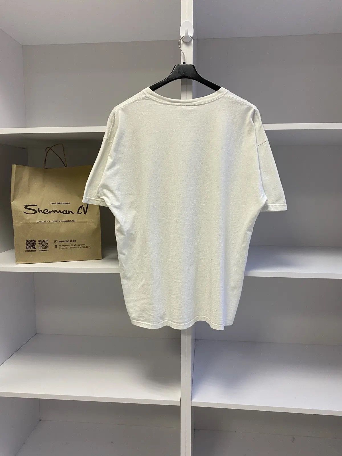 Nike × Vintage Vintage Nike Made in USA Big Swoosh Logo Tee 90s Size US XL / EU 56 / 4 - 5 Thumbnail